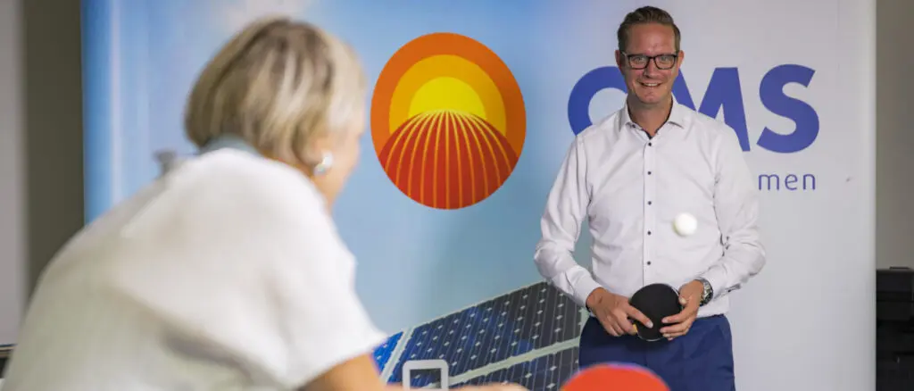werken bij CMS en ook gezellig mee tafeltennissen